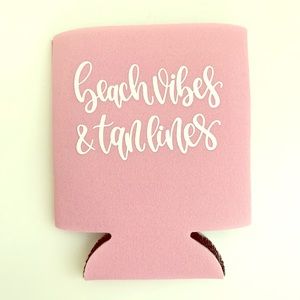 Beach Vibes and Tan Lines Koozie